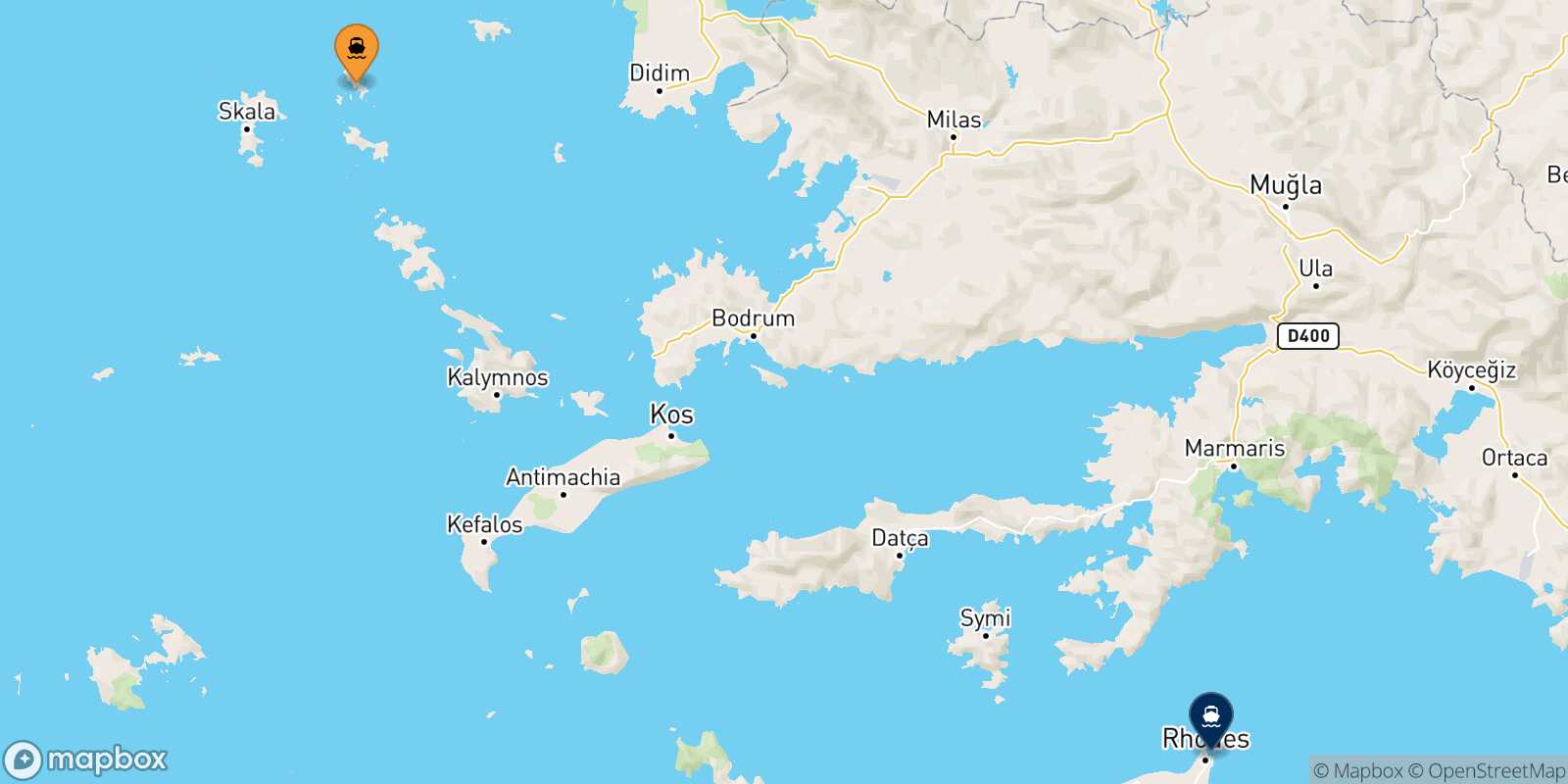Mapa de la ruta Arkyi Rodas