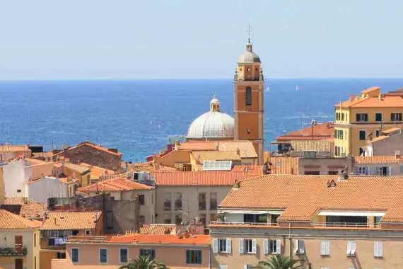 Ajaccio, Córcega: vista panorámica