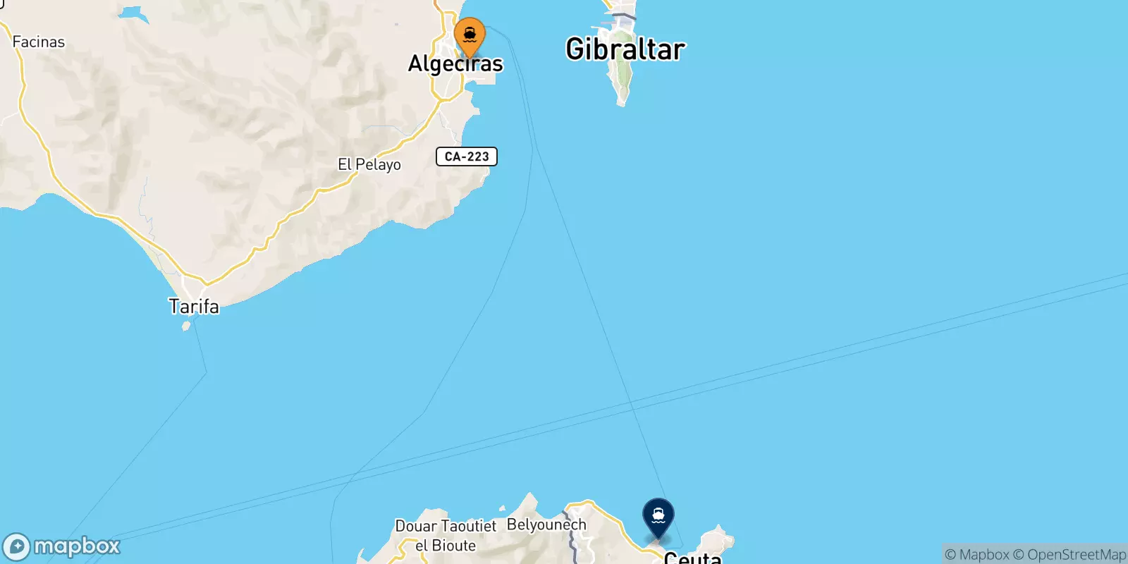 Ferries de Algeciras a España