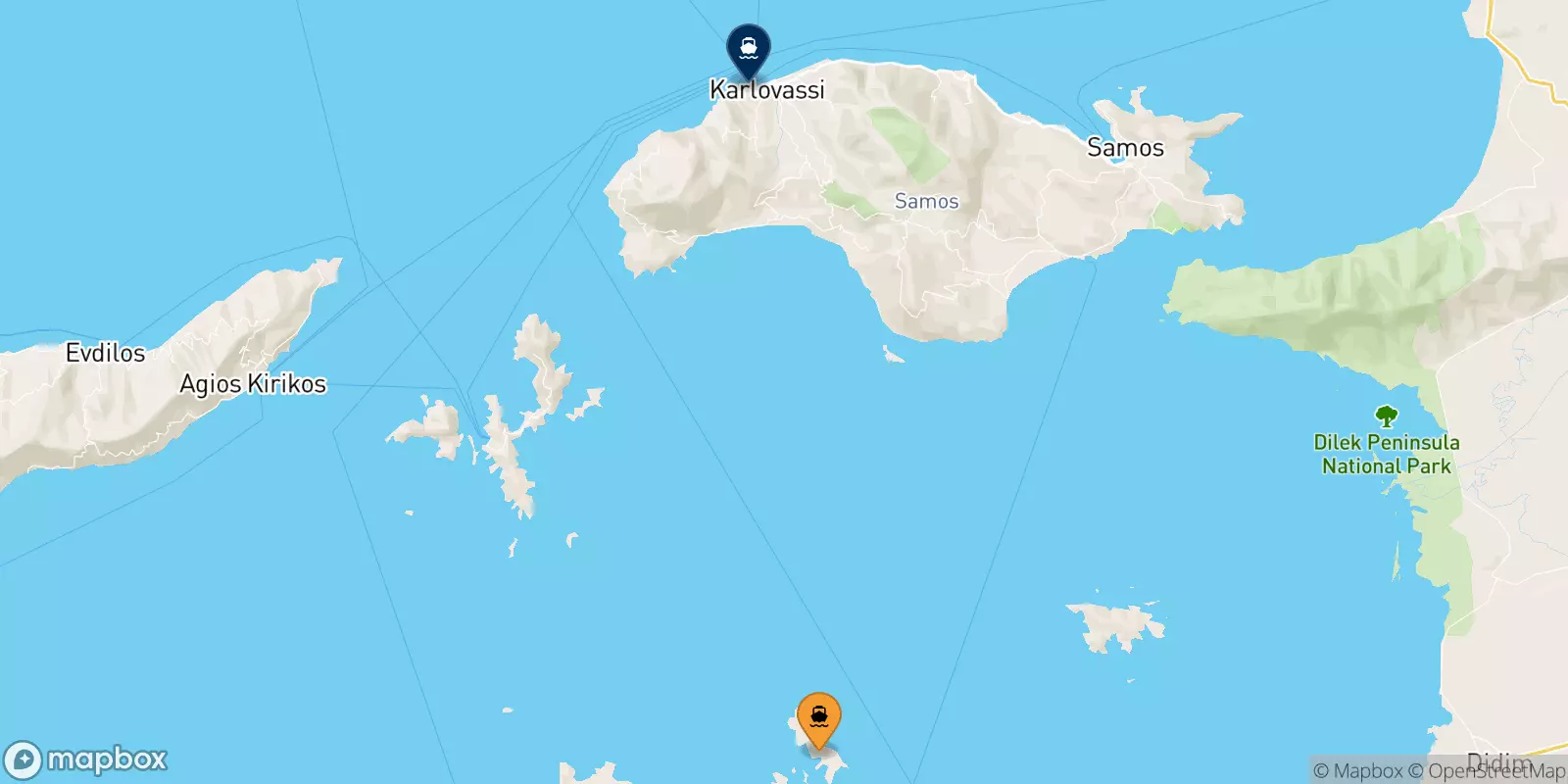 Ferries de Arkyi a Islas Del Egeo