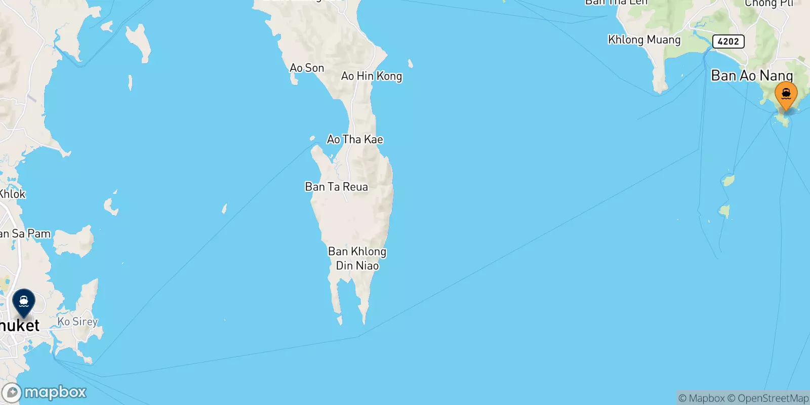 Ferries de East Railay Bay Beach Floating Pier a Phuket (Rassada Pier)