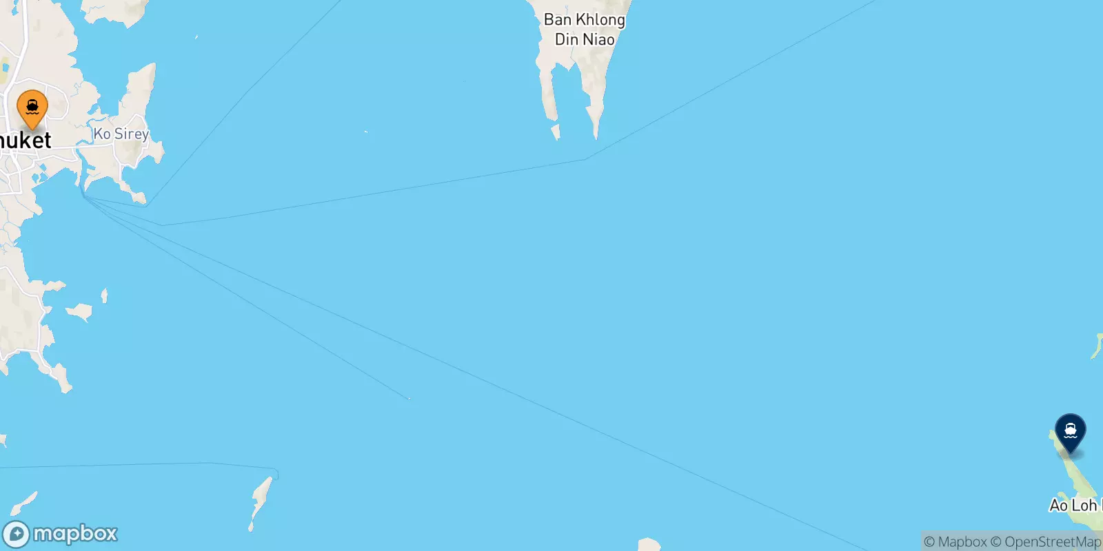 Ferries de Phuket (Rassada Pier) a Koh Phi Phi (Laemtong Beach)