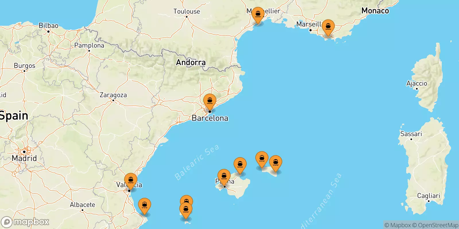 Ferries a Islas Baleares